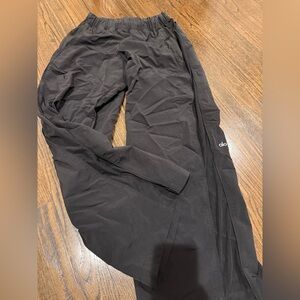 ALO Yoga Black Performance Track Pants mesh sides. Airs small/medium ?